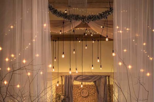 festoon hanging lights for a wedding festoon hanging lights for a wedding
