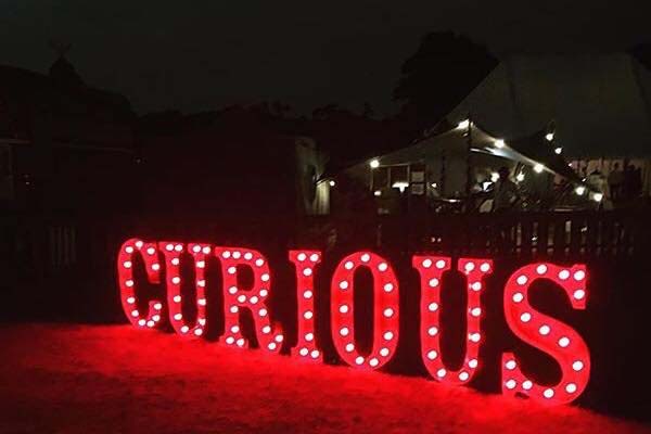 red marquee letters for hire